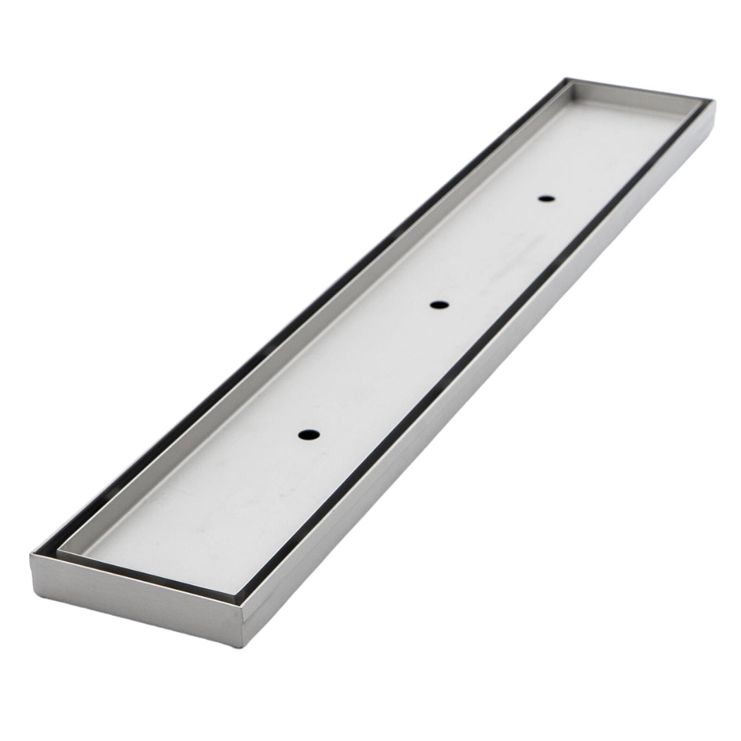 Stainless Steel - Centre Outlet Long Waste Grate