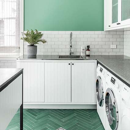 Kitchen wall tile sample highlighting design and finish