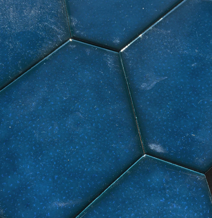 Benzene Electric Blue Hexagon