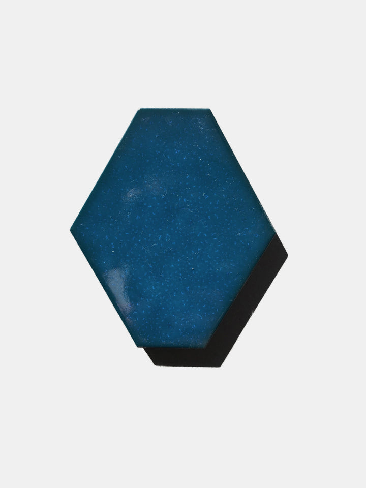 Benzene Electric Blue Hexagon