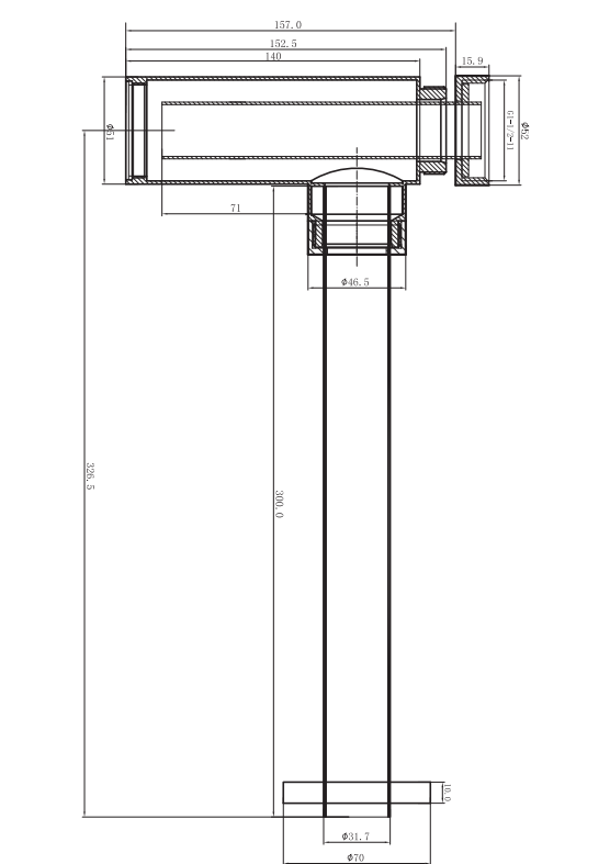 ADP Waterloo Bottle Trap Chrome