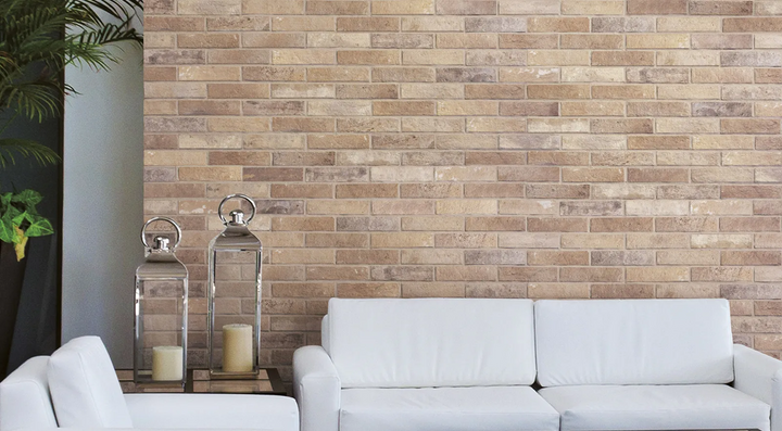 Bristol Series Brick Effect Italian Made Porcelain Stoneware 60x250mm