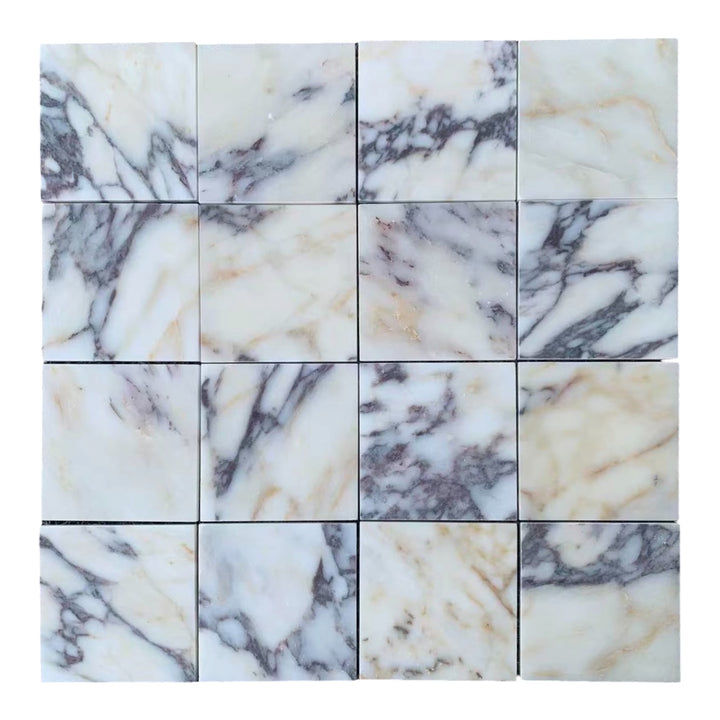 Natural Stone Calacatta Viola Square Honed 150x150mm