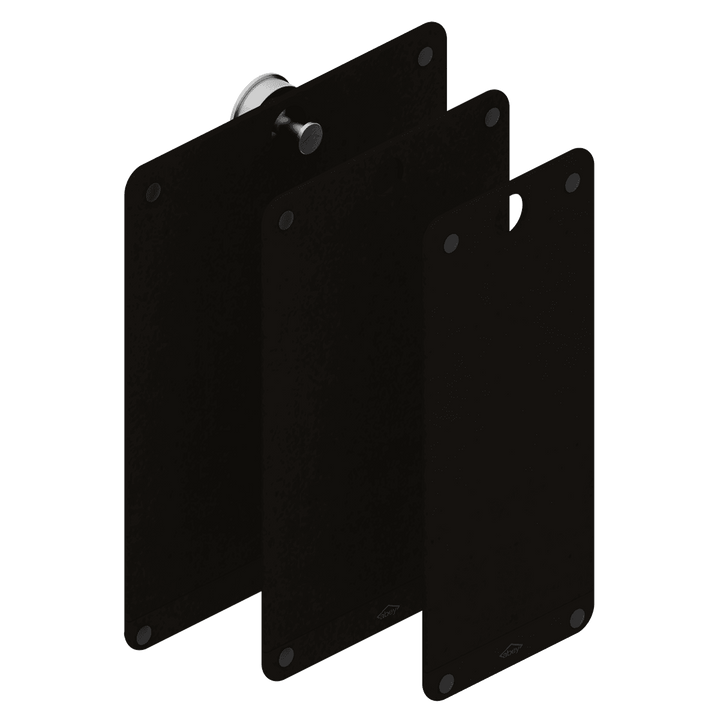 Abey Universal Black Fibre Rock Cutting Board (3 Piece)