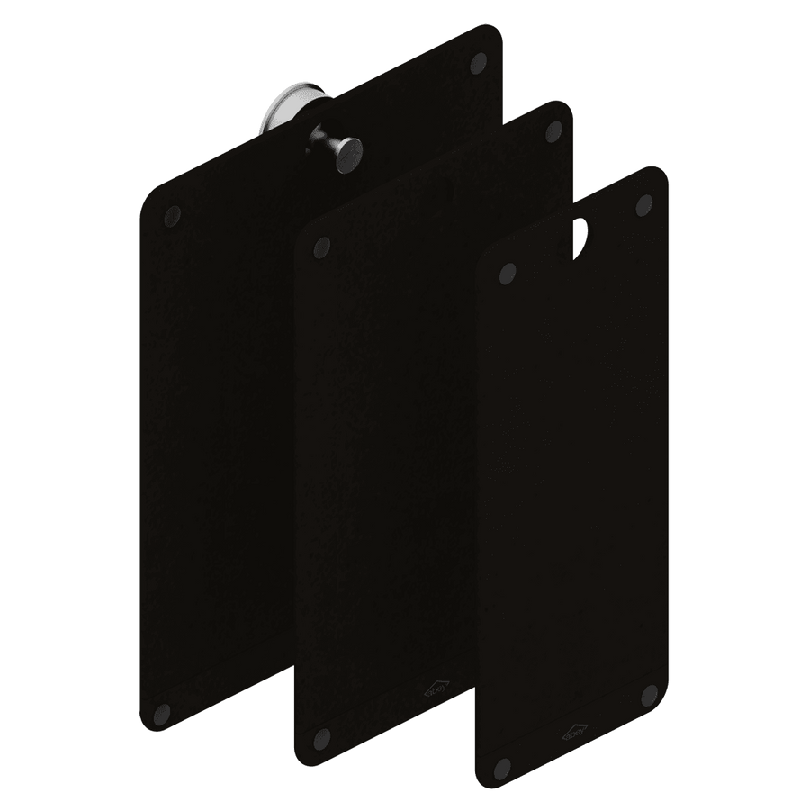 Abey Universal Black Fibre Rock Cutting Board (3 Piece)