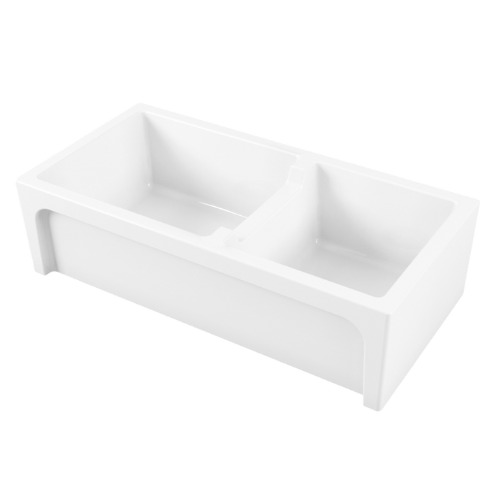 Chambord CHARLES Bowl & Three Quarter Fireclay White