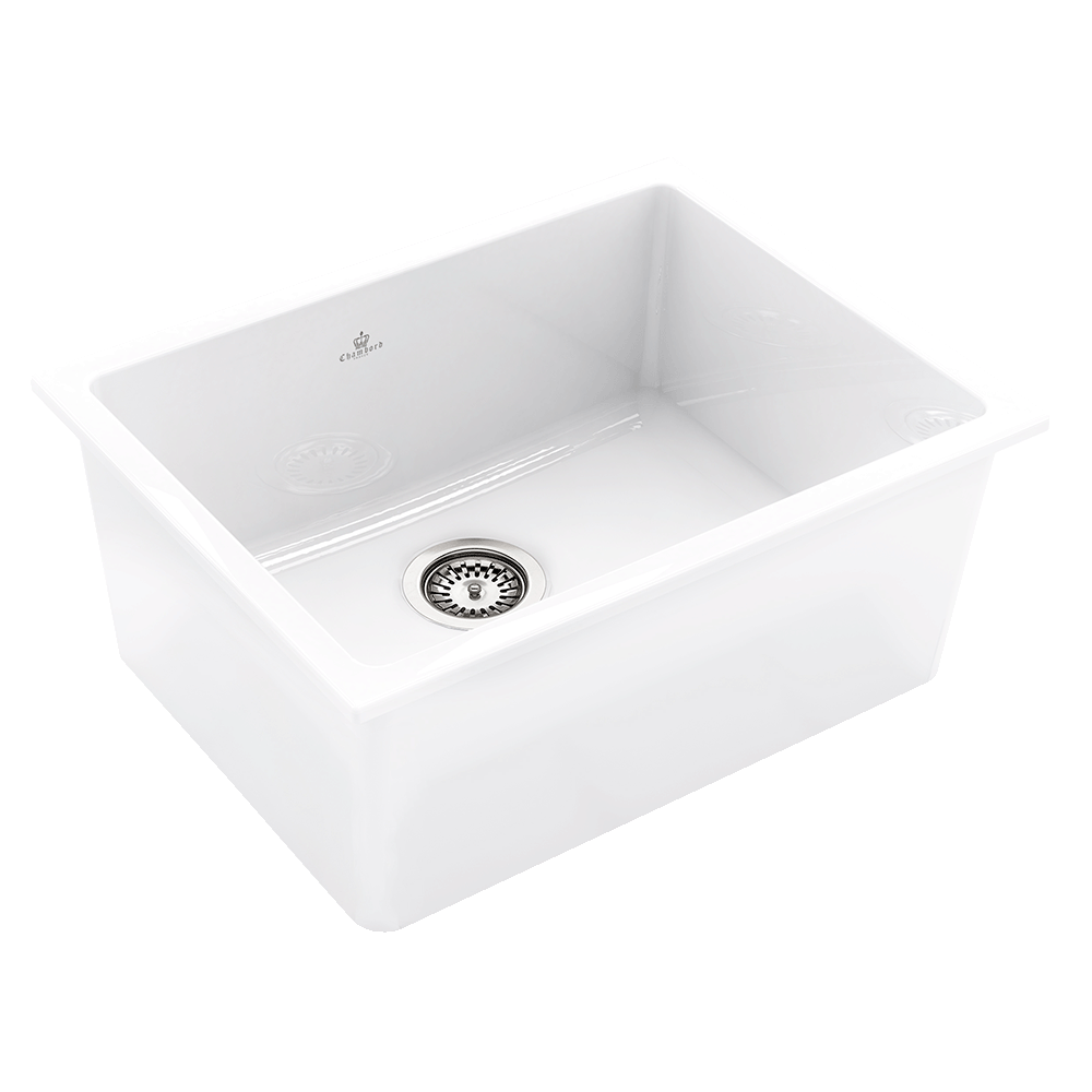 Abey Chambord Constance Large Bowl Fireclay White