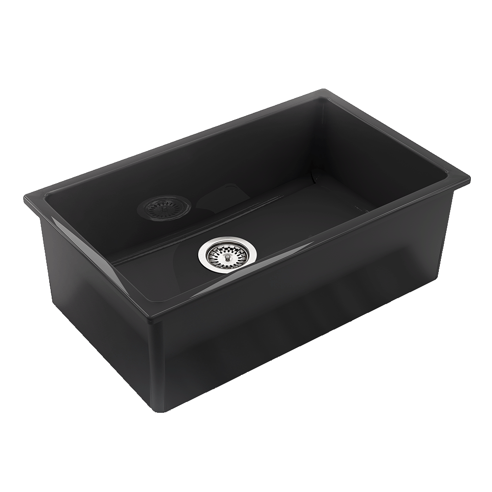 Abey Chambord CONSTANCE Large Bowl Fireclay Black