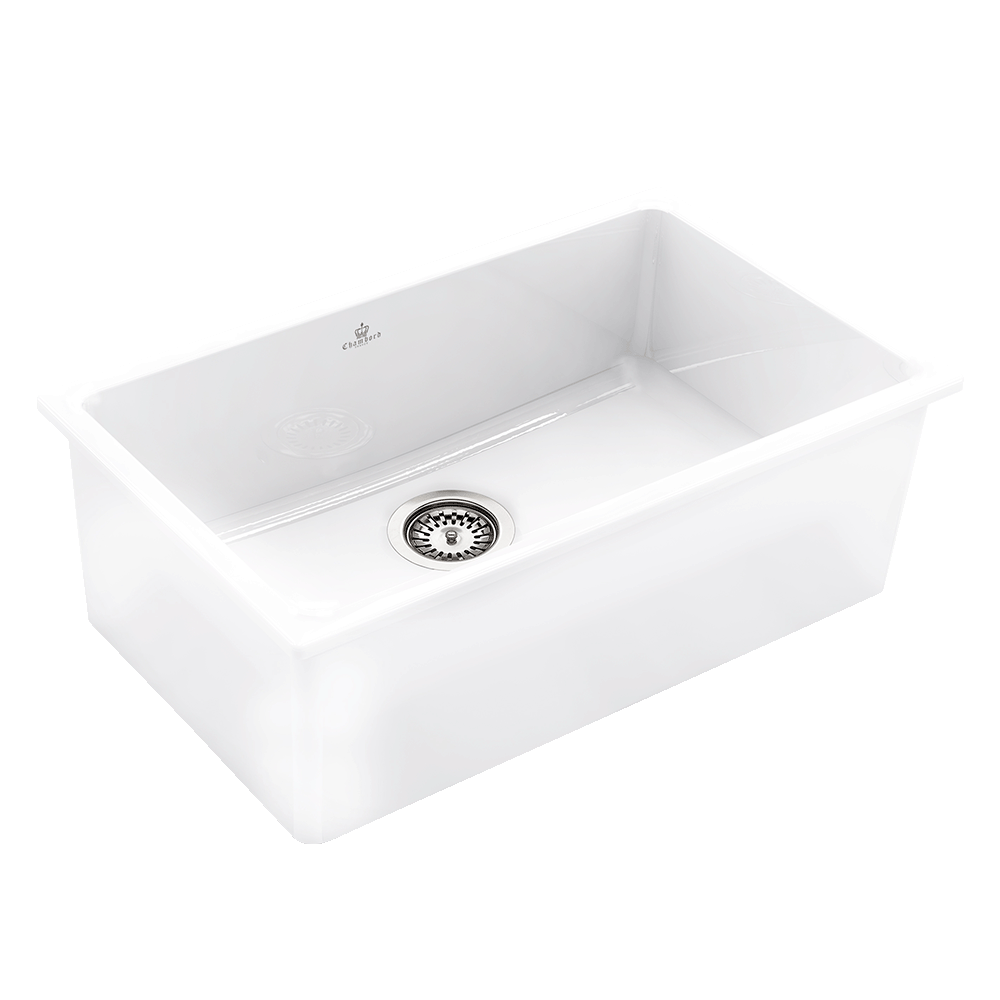 Abey Chambord Constance Large Bowl Fireclay White
