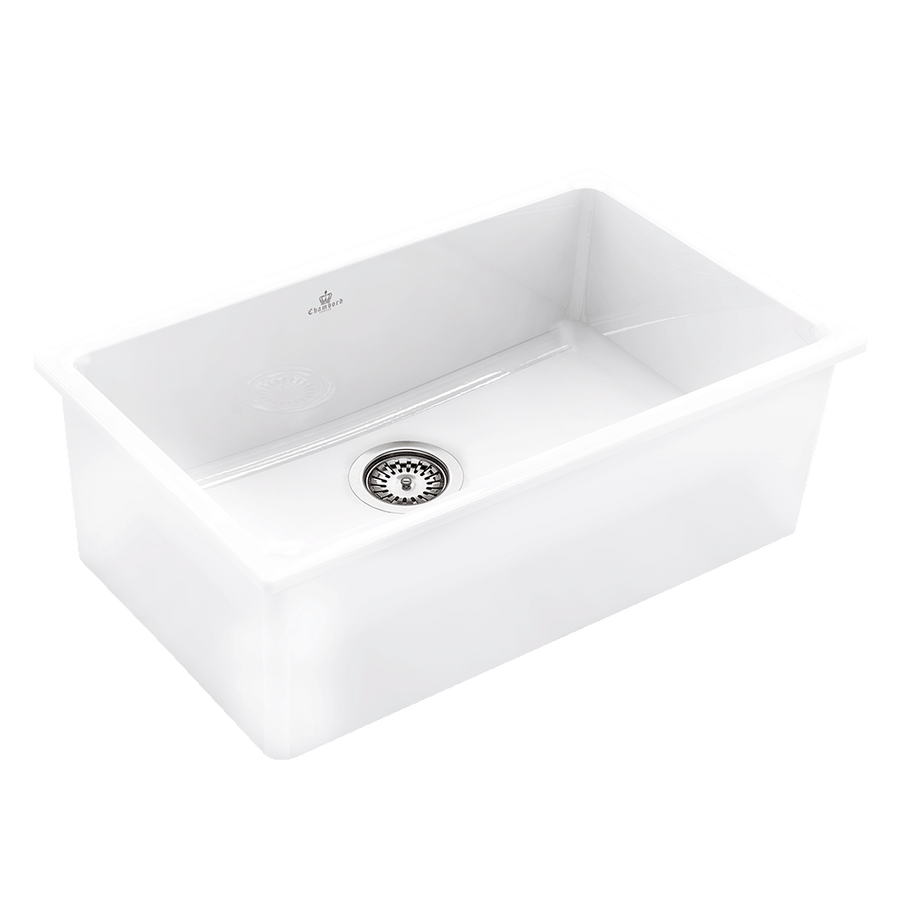 Abey Chambord Constance Large Bowl Fireclay White