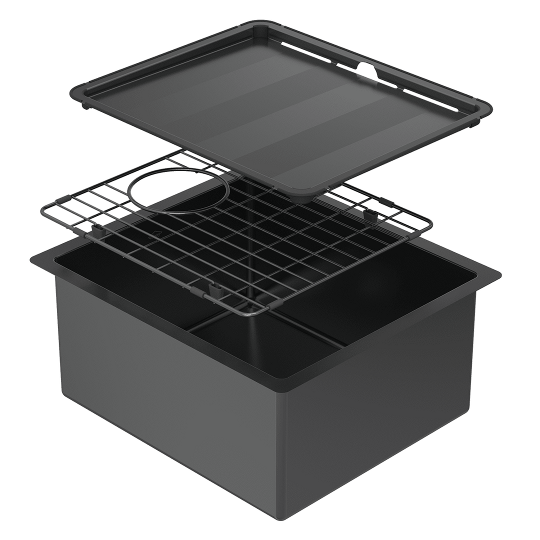 Abey Piazza Square Bowl Black Pearl