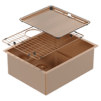 Abey Piazza Single Bowl Artisan Copper