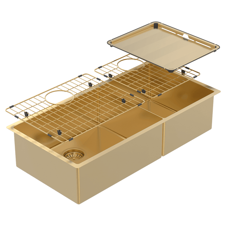 Abey Piazza One &amp; 3/4 Square Bowl Eureka Gold