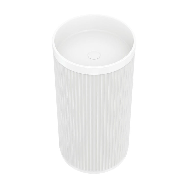 Fienza Minka Solid Surface Freestanding Basin Matte White
