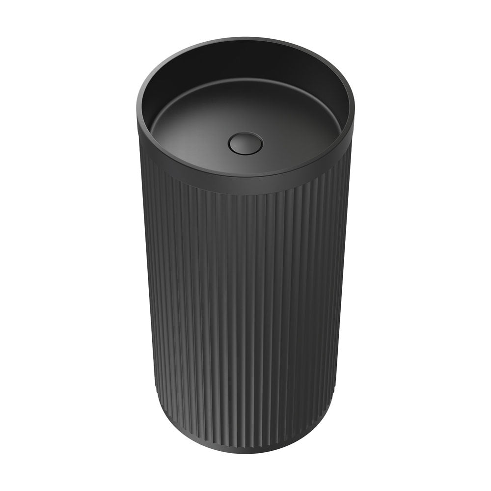 Fienza Minka Solid Surface Freestanding Basin Matte Black