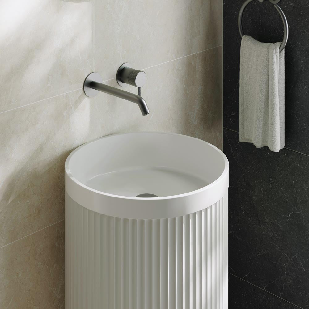 Fienza Minka Solid Surface Freestanding Basin Matte White