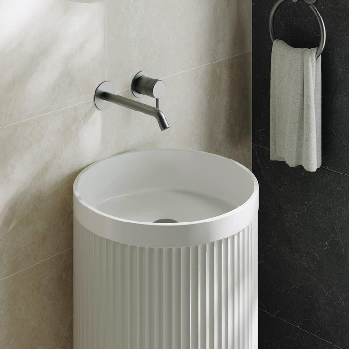 Fienza Minka Solid Surface Freestanding Basin Matte White