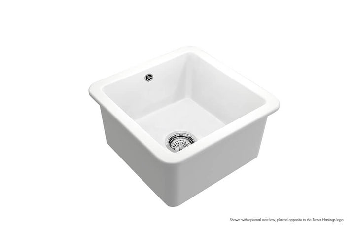 Turner Hastings Cuisine 46 x 46 Inset / Undermount Fine Fireclay Matte White Sink