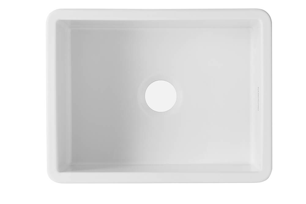 Turner Hastings Cuisine 60 x 46 Inset / Undermount Fine Fireclay Matte White Sink