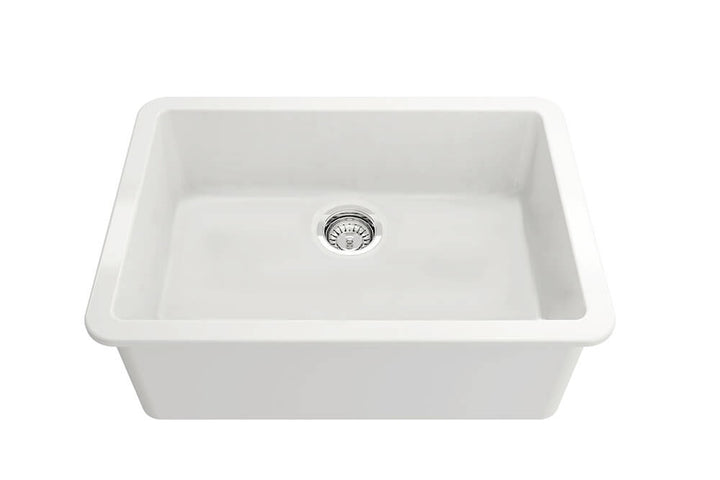 Turner Hastings Cuisine 68 x 48 Inset / Undermount Fine Fireclay Gloss White Sink
