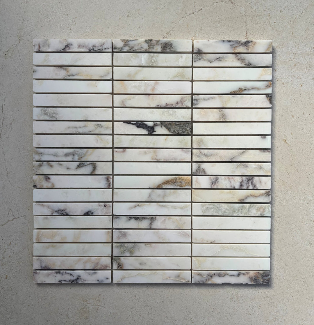 Calacatta Lilac Finger Mosaic