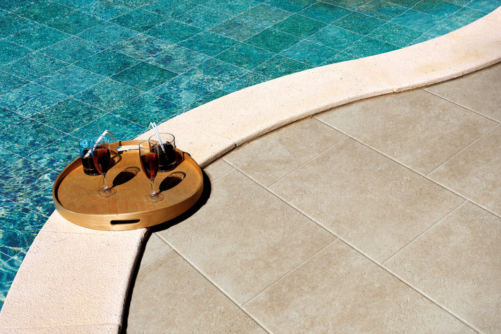Cantal Beige Italian Made Intrernal/External French Pattern Matt Porcelain Tiles
