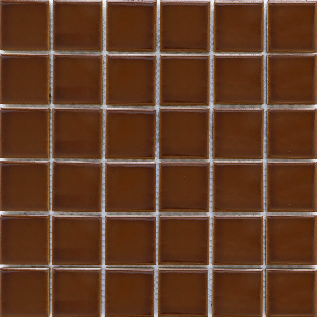 Caramel Gloss Square Mosaic