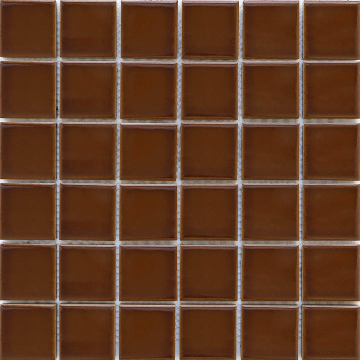 Caramel Gloss Square Mosaic