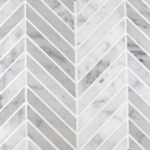 Carrara Chevron Mosaic