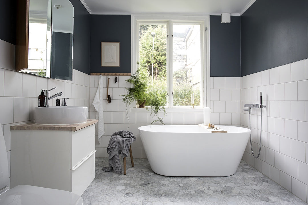 Carrara Hexagon XXL Honed Mosaic