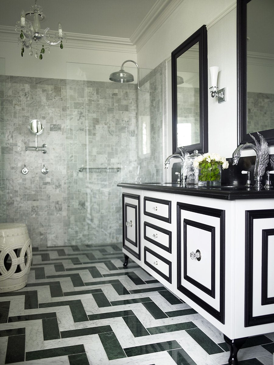 Nero Marquina Honed Subway 75×300