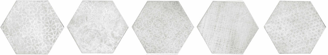 Spanish Cement Look Hexagon Porcelain Tile 150x173mm