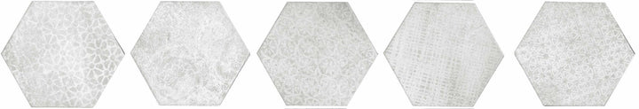 Spanish Cement Look Hexagon Porcelain Tile 150x173mm
