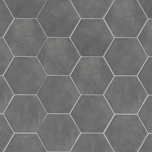 Spanish Cement Look Hexagon Porcelain Tile 150x173mm