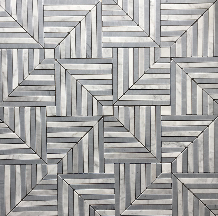 Chicago Carrara with Bardiglio Mosaic