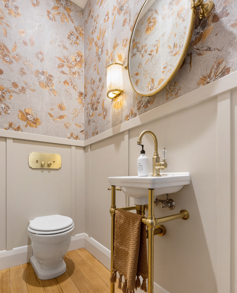 Turner Hastings Claremont 38 x 31 Brushed Brass Basin Stand