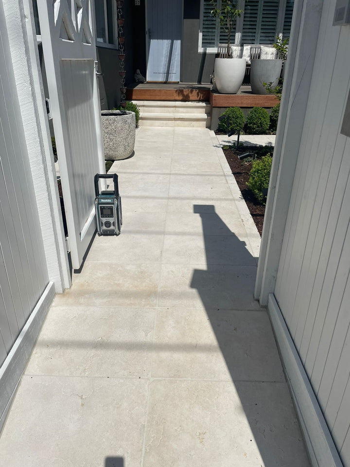 Crema Natural Limestone Sandblasted & Tumbled