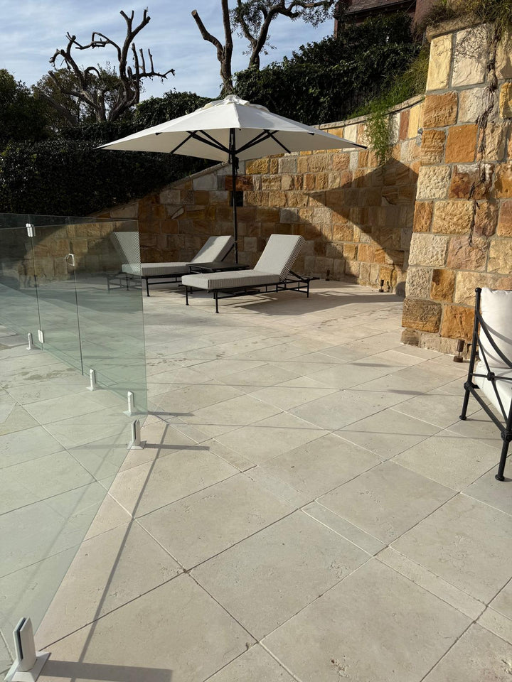 Crema Natural Limestone Sandblasted & Tumbled