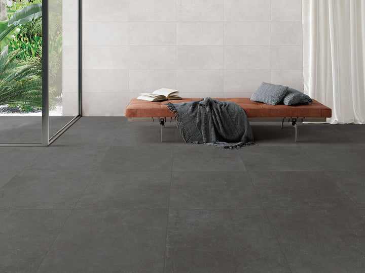 Crete Series Bianco White Indoor/Outdoor Matt Porcelain Tile