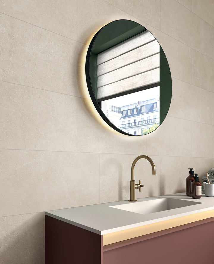 Crete Series Warm Beige Indoor/Outdoor Matt Porcelain Tile