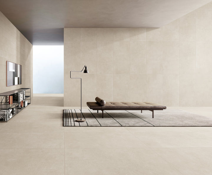 Crete Series Warm Beige Indoor/Outdoor Matt Porcelain Tile