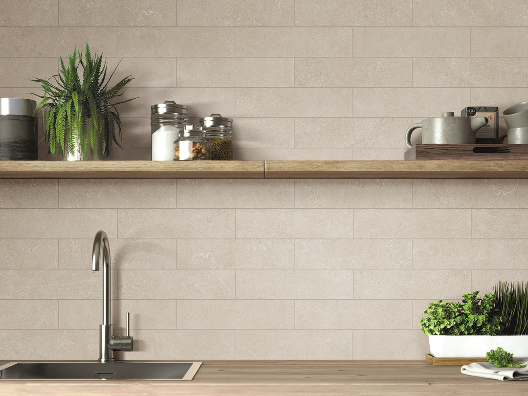 Crete Series Warm Beige Indoor/Outdoor Matt Porcelain Tile