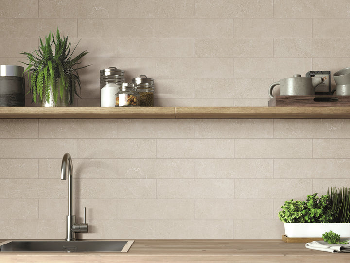 Crete Series Warm Beige Indoor/Outdoor Matt Porcelain Tile