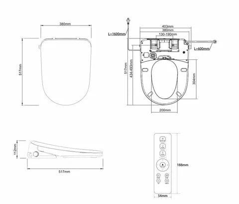 Zenitti Bidet Spa Toilet Set