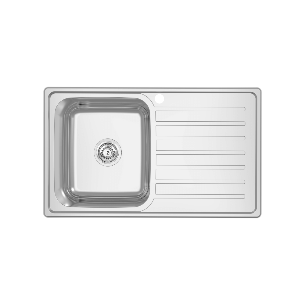 Abey EC Single Left Hand Bowl &amp; Drainer