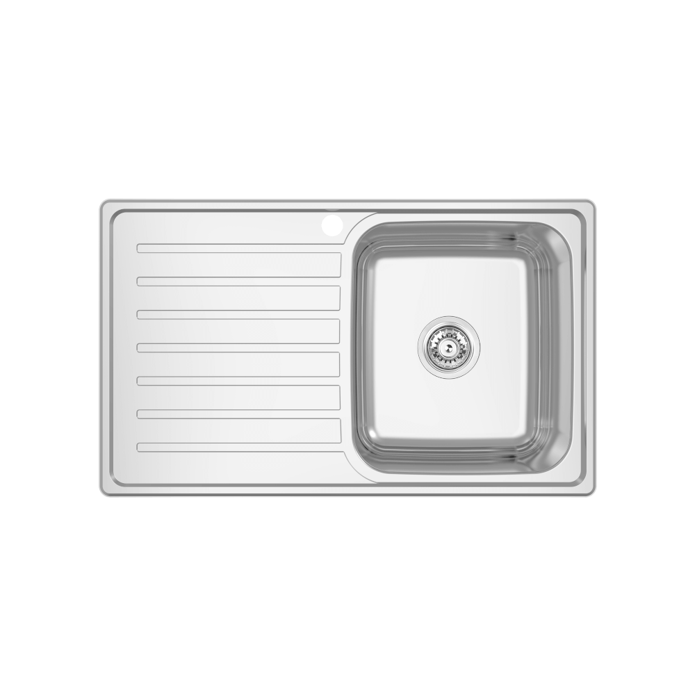 Abey EC Single Right Hand Bowl &amp; Drainer