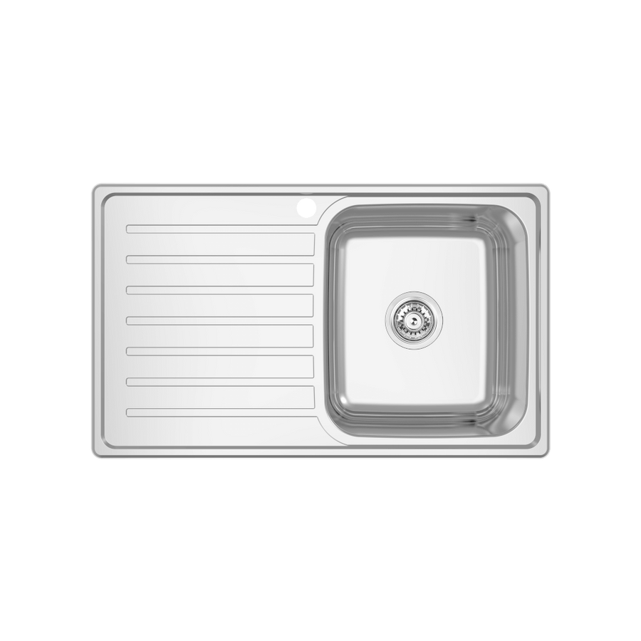 Abey EC Single Right Hand Bowl & Drainer