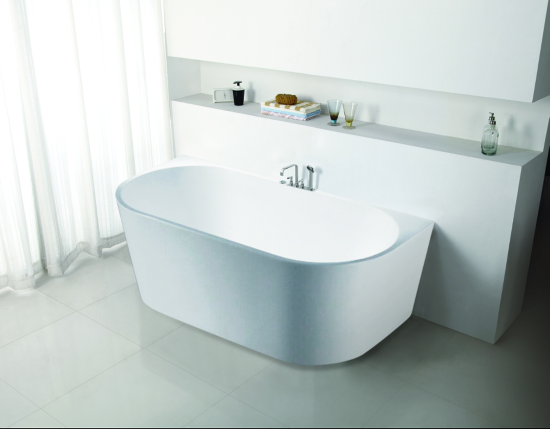 Elivia Back to Wall Bathtub Gloss White 1700