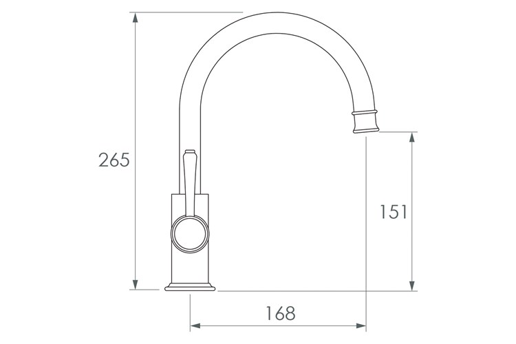 Adp Eternal Gooseneck Basin Mixer