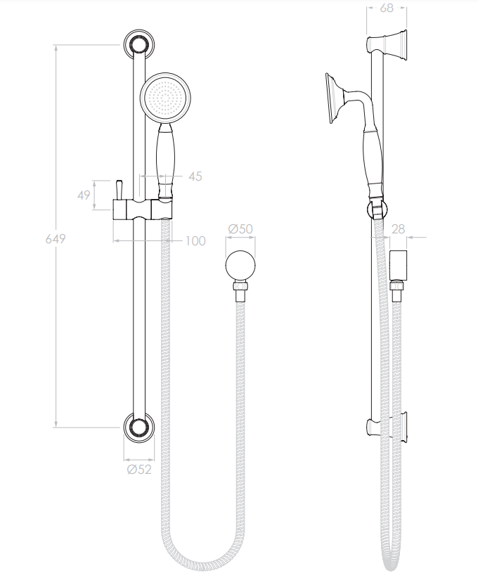 Adp Eternal Hand Shower On Rail